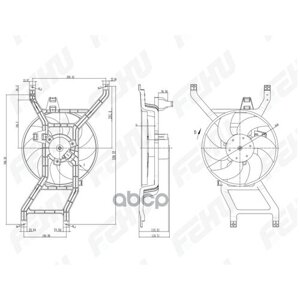 Электровентилятор Охлаждения С Кожухом Lada Largus (12-Renault Logan (08-FEHU арт. FFC1064H