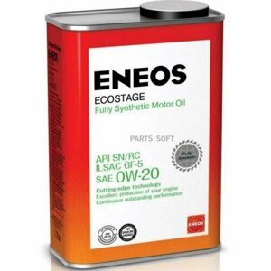 ENEOS 8801252022015 0W-20 Ecostage 100% Synt. SN 1л (синт. мотор. масло)