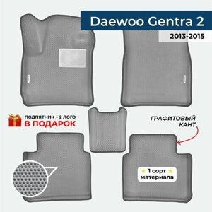 EVA ЕВА коврики с бортами для Daewoo Gentra 2 2013-2015 Дэу Джентра 2