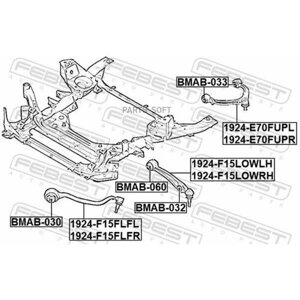 FEBEST 1924F15FLFL Рычаг передний нижний левый 1шт