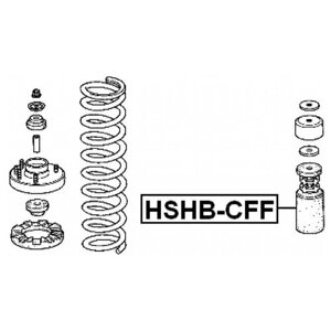 FEBEST HSHB-CFF Пыльник переднего амортизатора