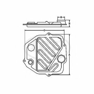 Фильтр масляный АКПП для автомобиля Toyota, SCT SG 1071 (1 шт.)