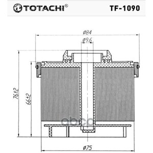 Фильтр Топливный Totachi Tf-1090 F-193 23390-0L010 TOTACHI арт. TF-1090