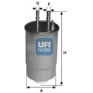 Фильтр топливный ufi 24ONE0b для citroen jumper; fiat ducato; peugeot BOXER