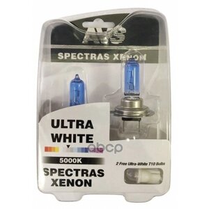 Газонаполненные Лампы Avs Spectras Xenon 5000K H7 12V 75W, Комплект 2+2 (T-10) Шт. AVS арт. A07250S