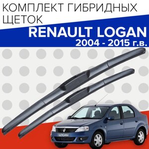 Гибридные щетки стеклоочистителя для Renault LOGAN 1 (2004-2015 г. в.) (500 и 500 мм) / Дворники для автомобиля рено логан 1