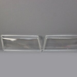 Гладкие стекла фар ВАЗ 2110, 2111, 2112 на левую правую фару под фары Bosch, комплект 2шт.