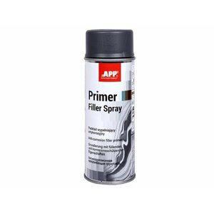Грунт акриловый APP Primer Filler Spray антикоррозионный, темно-серый, 400мл, аэрозоль