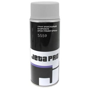 Грунт - спрей эпоксидный 1К, для защиты металла и изолирования старого ЛКМ 400мл JETA PRO 5559 Серый