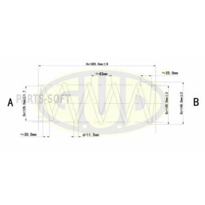 GUD GCS072929 Пружина пер renault clio 1.4i 98>