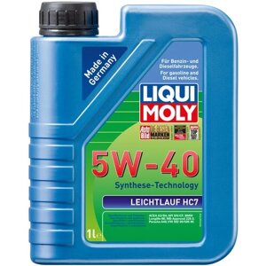 HC-синтетическое моторное масло LIQUI MOLY Leichtlauf HC 7 5W-40, 1 л, 1 шт.