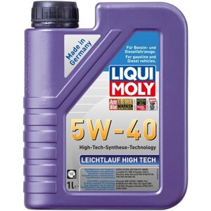 HC-синтетическое моторное масло LIQUI MOLY Leichtlauf High Tech 5W-40, 1 л, 1 шт.