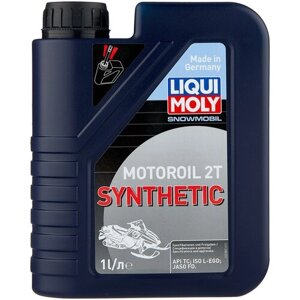 HC-синтетическое моторное масло LIQUI MOLY Snowmobil Motoroil 2T Synthetic L-EGD, 1 л, 1 шт.