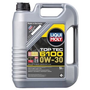 HC-синтетическое моторное масло LIQUI MOLY Top Tec 6100 0W-30, 5 л