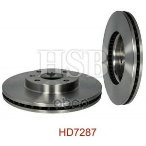 HSB HD7287 диск тормозной передний chevrolet: AVEO 1.2/1.3D/1.4/1.6 11-cobalt 1.5 14- 2шт