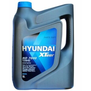 HYUNDAI-XTEER 1051237 Масо синтетическое моторное дя грузовой техники HD 7000 10W40 5