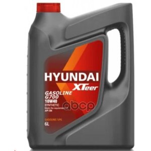 HYUNDAI XTeer Hyundai Xteer (G700) Gasoline 10W40 Sp Масло Моторное (Пластик/Корея) (6L)