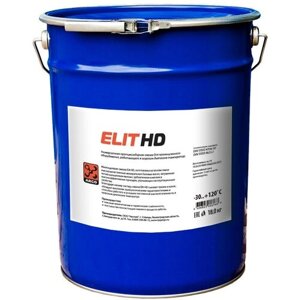 Индустриальная литий-кальциевая смазка Elit HD EP2 евроведро 18,0 кг