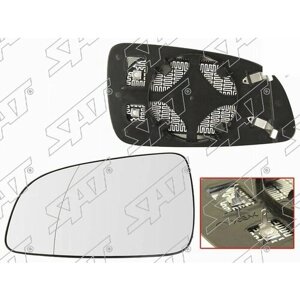 IPSASP_ST-121-0025 Полотно зеркала OPEL ASTRA H 04-14 LH асферическое с обогревом