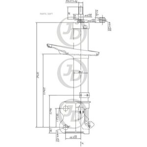 JUST DRIVE JAS0004 Стойка газомасляная передняя левая /333115/