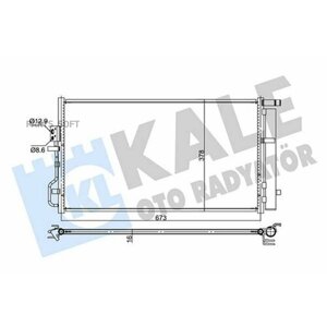 KALE 357750 Радиатор кондиционера дя а/м Hyundai Tucson II (15-Kia Sportage IV (16-2.0i паяный