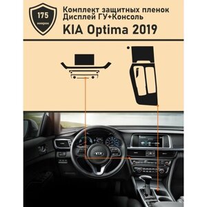 KIA Optima JF/ Комплект защитной пленки для дисплея ГУ+Консоль