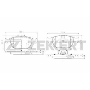 Колодки тормозные Ford Fiesta V 05-Focus 02-Tourneo Connect 02-Transit Connect 02- передние ди