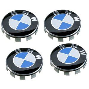 Колпачки заглушки на литой диск для BMW Classic 68 мм. Номер 36136783536. комплект 4 шт.