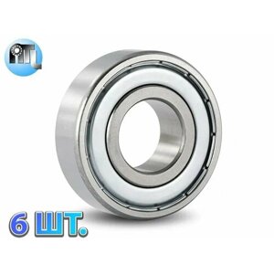 Комплект 6 шт. Подшипник 609-2Z, 609-ZZ (80019) NTL Bearing