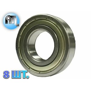 Комплект 8 шт. Подшипник 6206-2Z (6206-ZZ) (80206) NTL Bearing