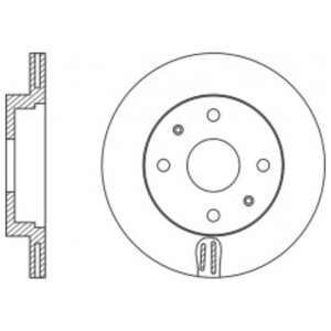 Комплект тормозных дисков передний NIBK RN1481 (2 шт.)