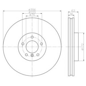 Комплект тормозных дисков передний Textar 92146203 (2 шт.)