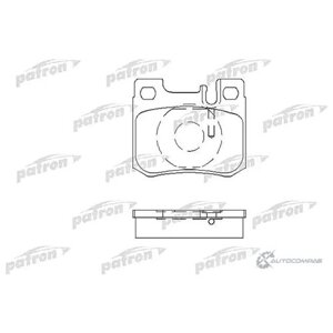Комплект тормозных колодок, дисковый тормоз PATRON PBP693