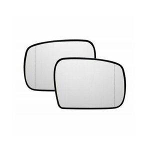 Комплект зеркальных элементов ВАЗ 2123 Нива Шевроле Chevrolet (ипрос С диагональными защёлками 60x60mm) с обогревом и асферическими противоослепляющими отражателями нейтрального тона.