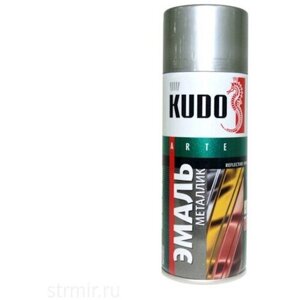 Краска металлик KUDO 640 серебристый, 520 мл, аэрозоль KU-41640