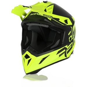 Кроссовый шлем ACERBIS Steel Carbon, Yellow Fluo S