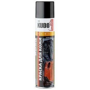 KUDO 5241 KUDO Краска для гладкой кожи черная (400мл) KU5241