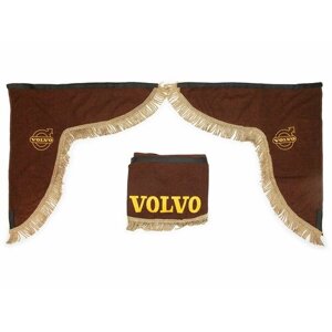 Ламбрекен лобового стекла и угол для грузовика VOLVO (коричневый)