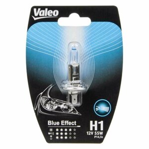 Лампа 12V H1 55W P14.5s блистер (1шт.) Blue Effect, 032504, VALEO