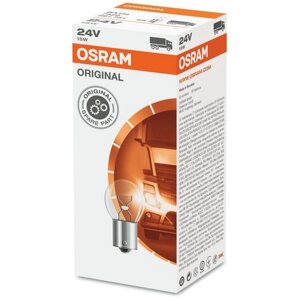 Лампа автомобильная накаливания OSRAM Original Line 7529 P21W 24V 15W BA15s 3200K 1 шт.