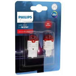 Лампа автомобильная светодиодная Philips Ultinon Pro3000 SI 11065U30RB2 W21W 12V 1.75W W3x16d 1300K 2 шт.