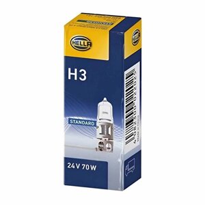 Лампа H3 24V 70W с проводком галогеновая 8GH002090251 (Hella)