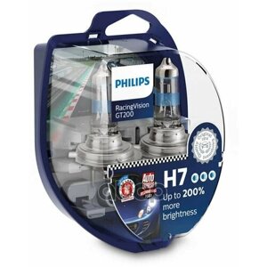 Лампа H7 12972 Racing Vision Gt200 S2 Philips арт. 12972RGTS2