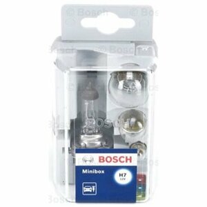 Лампа накаливания Bosch Minibox H7/P21/R5/T4 +предохранитель комплект, 1987301103