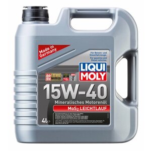 LIQUI MOLY 2631 liquimoly 15W40 mos2 leichtlauf (4L) масло моторное! мин. API SL/CF, ACEA A3/B3