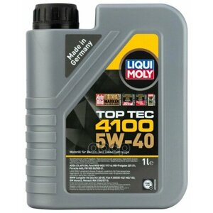 LIQUI MOLY масло моторное 5W-40 1л "top tec 4100"синтетика)