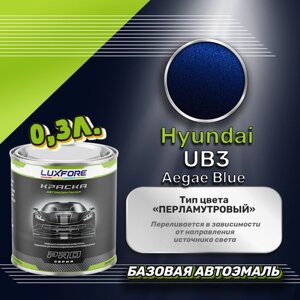 Luxfore краска базовая эмаль Hyundai UB3 Aegae Blue 300 мл