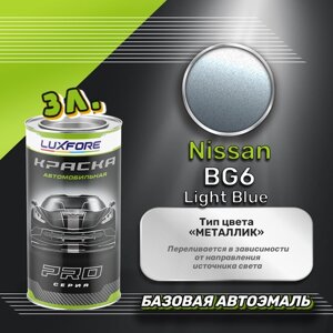 Luxfore краска базовая эмаль Nissan BG6 Light Blue 3000 мл