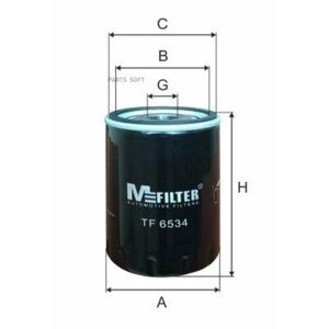 M-filter TF6534 фильтр масляный FORD/MAZDA/VOLVO