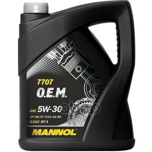 MANNOL 7707-5 Mannol Energy Formula Fr 5W-30 Синтетическое Моторное Масло 5W30 5Л